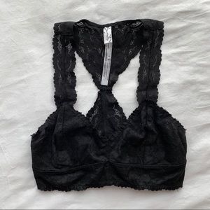 free people bralette - black